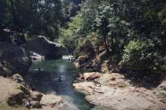 il laghetto nel fiume chiamato Urigu.